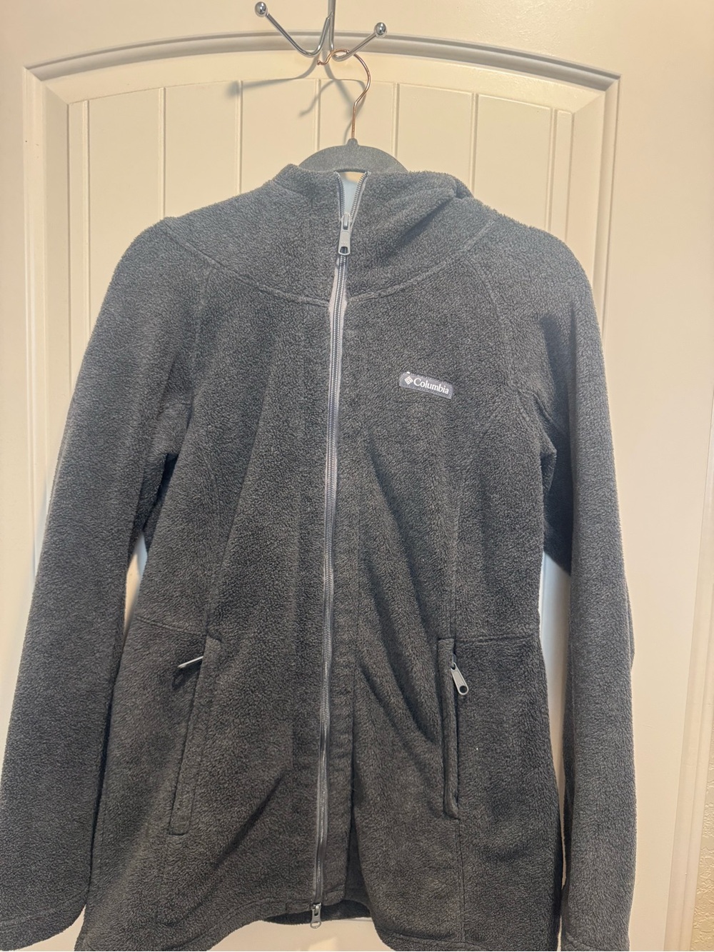 Columbia women’s Charcoal Gray Full-Zip Fleece Jacket